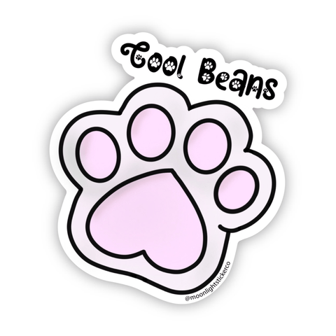 Cool Beans Sticker - Moon Light Sticker Co.