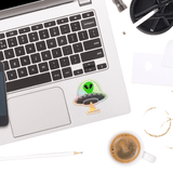 Alien Sticker- Holographic - Moon Light Sticker Co.