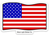 American Flag Sticker - Moon Light Sticker Co.
