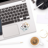 Atom Sticker - Moon Light Sticker Co.