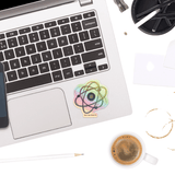 Atom Sticker- Holographic - Moon Light Sticker Co.