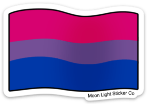 Bi Pride Sticker - Moon Light Sticker Co.
