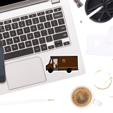 Brown Delivery Truck Sticker - Moon Light Sticker Co.