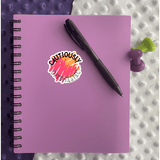 Cautiously Optimistic Sticker - Moon Light Sticker Co.