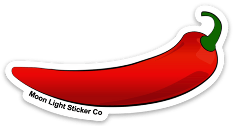 Chili Pepper Sticker - Moon Light Sticker Co.