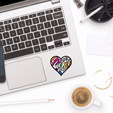 Doodle Heart Multi - Moon Light Sticker Co.