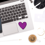 Doodle Heart Purple - Moon Light Sticker Co.