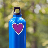 Doodle Heart Purple - Moon Light Sticker Co.