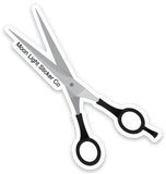 Hair Cutting Shears Sticker - Moon Light Sticker Co.