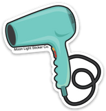 Hair Dryer Sticker - Moon Light Sticker Co.