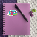 Happy Camper Sticker - Moon Light Sticker Co.