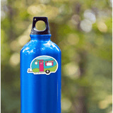 Happy Camper Sticker - Moon Light Sticker Co.