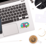 Happy Camper Sticker - Moon Light Sticker Co.