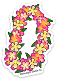 Hawaiian Lei Sticker - Moon Light Sticker Co.