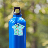 Hawaiian Shirt- Blue Sticker - Moon Light Sticker Co.