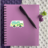 Hippie Van Sticker - Moon Light Sticker Co.