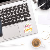 I'm Not Yelling Sticker - Moon Light Sticker Co.