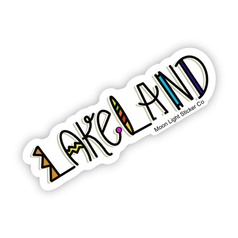 Lakeland Florida Sticker - Moon Light Sticker Co.
