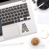 Letter A Sticker - Moon Light Sticker Co.