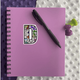 Letter D Sticker - Moon Light Sticker Co.