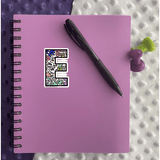 Letter E Sticker - Moon Light Sticker Co.