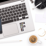 Letter F Sticker - Moon Light Sticker Co.