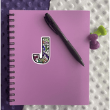 Letter J Sticker - Moon Light Sticker Co.