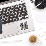 Letter M Sticker - Moon Light Sticker Co.