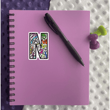 Letter N Sticker - Moon Light Sticker Co.