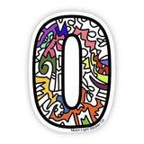 Letter O Sticker - Moon Light Sticker Co.