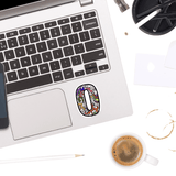 Letter O Sticker - Moon Light Sticker Co.