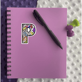 Letter P Sticker - Moon Light Sticker Co.