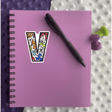 Letter V Sticker - Moon Light Sticker Co.