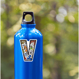 Letter V Sticker - Moon Light Sticker Co.