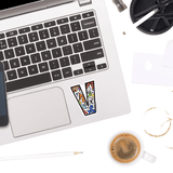 Letter V Sticker - Moon Light Sticker Co.