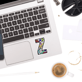 Letter Z Sticker - Moon Light Sticker Co.