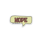 Nope Sticker - Moon Light Sticker Co.