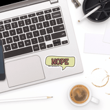 Nope Sticker - Moon Light Sticker Co.