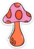Psychedelic Mushroom Sticker - Moon Light Sticker Co.