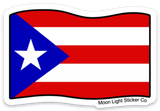 Puerto Rican Flag Sticker - Moon Light Sticker Co.