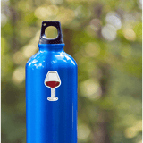 Red Wine Glass Sticker - Moon Light Sticker Co.