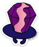 Ring Pop Purple Sticker - Moon Light Sticker Co.