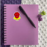 Ring Pop Red Sticker - Moon Light Sticker Co.