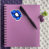 Scrunchie- Blue Sticker - Moon Light Sticker Co.