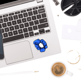 Scrunchie- Blue Sticker - Moon Light Sticker Co.