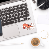 Shrimp Sticker - Moon Light Sticker Co.