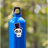 Skeleton Head Sticker - Moon Light Sticker Co.