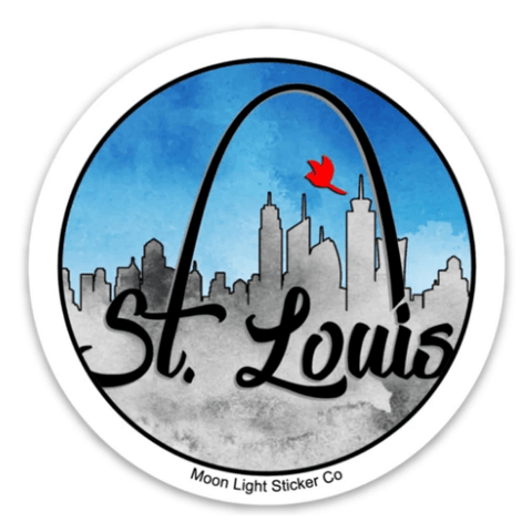 St. Louis Sticker - Moon Light Sticker Co.