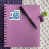 Eat Sleep Run Sticker - Moon Light Sticker Co.
