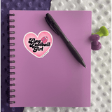 Flag FootBall Girl Sticker - Moon Light Sticker Co.